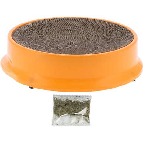 Griffoir en carton ondulé remplaçable pour chat, lit-lit en carton, accessoires pour chat, orange (1/5)