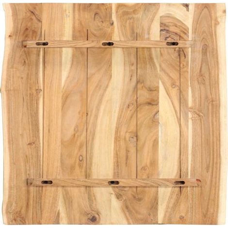 Piano del Tavolo Piano Scrivania in Legno Massello di Acacia 58x(50-60)x2,5 cm DAS656935 (1/5)