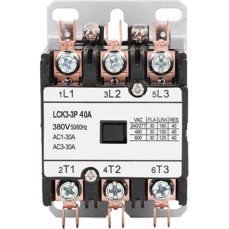 Contacteur de climatiseur, chauffage, Ventilation, climatisation, 40A, 3P, pour contrôle de puissance, 380V (1/5)