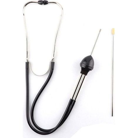 Stéthoscope cylindrique en acier inoxydable antirouille, adapté aux roulements de moteur, moteur résistant à la corrosion, châssis efficace- Crezuo (1/4)