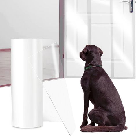Protection de porte durable pour éviter les griffures de chien - 118" x 15" pour une utilisation facile