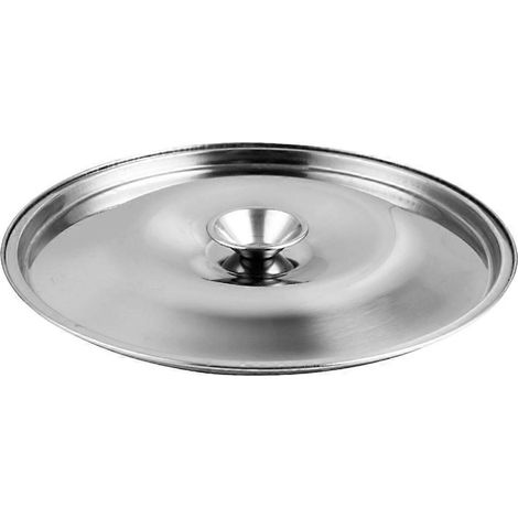 Couvercle de rechange en acier inoxydable pour bocal, couvercle porte-assaisonnements en métal, couvercle pour bocal à huile-26x26cm-Silver (1/4)
