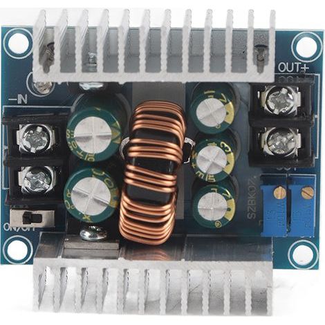 Module abaisseur de tension, convertisseur CC-CC 300 W, 20 A, rendement 95 %, pour une sortie stable à faible ondulation, câblage des bornes 60 x 53 x 27 mm
