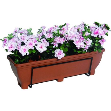 Balcony/Fence Holder - Plain Back Planter Holder - Charcoal