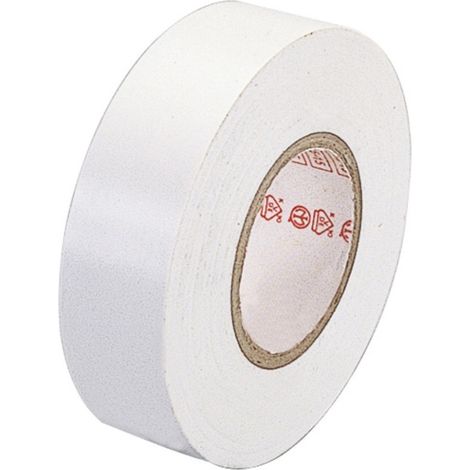poly pool - rotolo 25 m nastro isolante 0,13 x 19 mm bianco