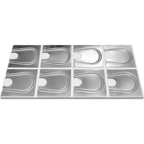 Umlenkplatte für Trockenbauelement Alu, Verlegeabstand 12,5 cm, EPS 035 DEO dh, 1.000 x 500 x 30, 10 Stück, MC10000076