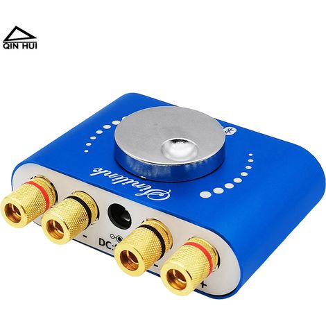 Carte d'amplificateur numérique Bluetooth 5.0 Hi-Fi pour audiophiles avec 2 haut-parleurs stéréo double canal de 20 W et module d'amplification audio