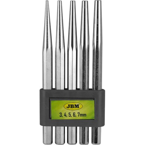 Set 5 Punzoni Conici misure (3 - 4 - 5 - 6 - 7)mm - JBM 52049