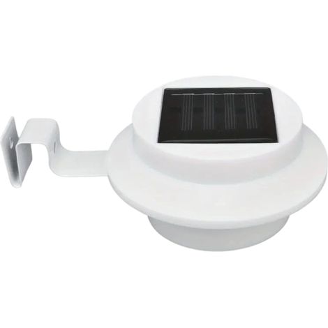 Lámpara solar de pared con 3 LED blancos fríos, resistente al agua IP44, para jardín, entrada de vehículos o valla. (1/5)