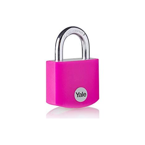 YALE YE3B/38/119/1/P Lucchetto 38 mm Rosa Serratura a chiave
