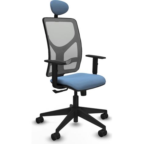 Silla de Oficina con Cabecero Motilla Piqueras y Crespo 1D066N1 Azul cielo