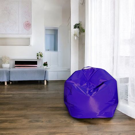 Dmora Pouf élégant, couleur violet, Mesure 65 x 50 x 65 cm