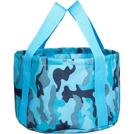 Pliant portable bassin d'eau voyage extérieur seau 15L voyage pied bassin voyage stockage lavage visage bleu