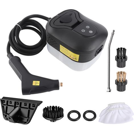Decdeal Handheld -Dampfreiniger mit 6 -pcs -Zubehör Touchscreen 6 Stufen einstellbar 105 ℃/221 ℉ Tragbarer Griff 1200 ml/40,5 Unzen Wassertank für Sofa Fensterglas Küche
