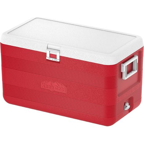 Deluxe Icebox Keep Cold Ghiacciaia Portatile Rosso 70L