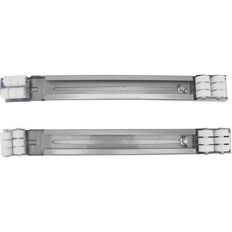 Support universel pour électroménagers, socle à roulettes multidirectionnelles réglable 300 kg, pour réfrigérateur, lave-linge, climatiseur vertical, sèche-linge, lave-vaisselle (paire de roulettes +  (1/5)