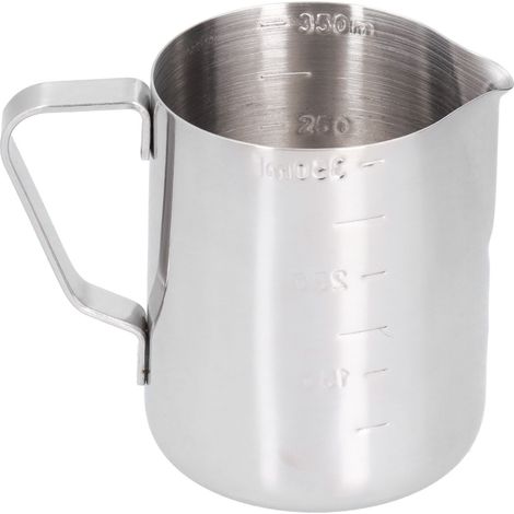 Pitcher à lait inox 350ML pour mousse à café avec échelle graduée - idéal bar et maison (1/5)