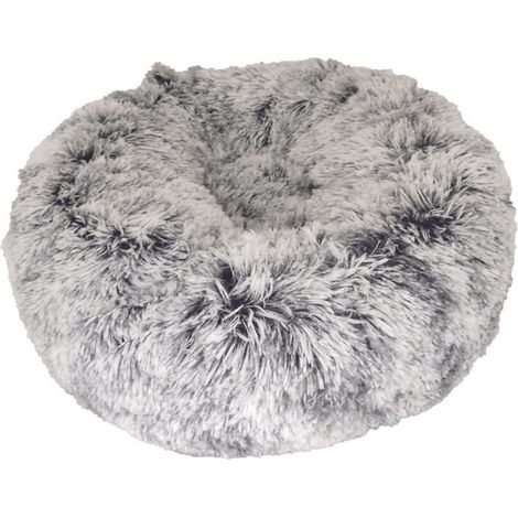 Cuccia grigio 50 x 25 cm: Cuccetta Ciambella morbida e imbottita grigio modello Poilu Bobby per cani e gatti