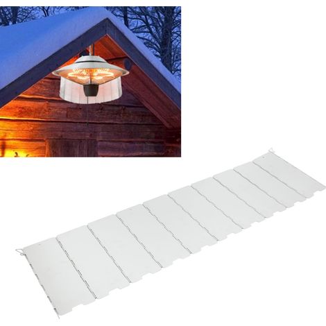 Réflecteur chauffant pour le chauffage extérieur hivernal, conservation de la chaleur, résistance aux hautes températures, économies d'énergie et réflecteur coupe-vent. (1/5)