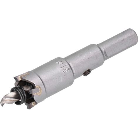 Foret hélicoïdal en carbure de tungstène de 18 mm pour le perçage et la coupe du métal et du bois (1/5)