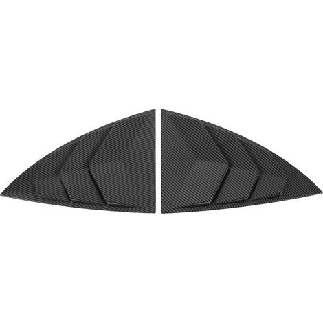 Spoiler de ventana Fockety Lereal para Model Y, 2 divisores triangulares con borde liso, divisor de rejilla de ventana Lereal (aspecto de fibra de carbono) (1/5)
