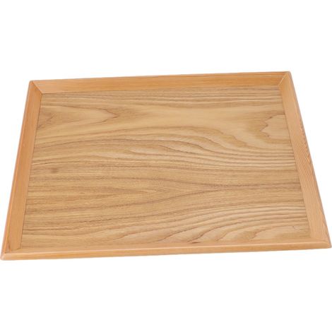 Walfront Rectangle Plateau de Service, Plateau en Bois Léger à Grande capacité, Idéal pour la Cuisine et les Rassemblements, 36,5 X 27 Cm, en Bois Rectangle (40 30,5 cm).