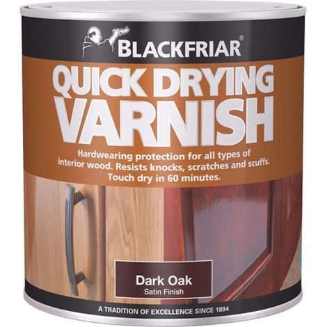 Blackfriar BF0030002F1 Duratough Quick Dry Coloured Varnish Dark Oak 250ml BKF4568