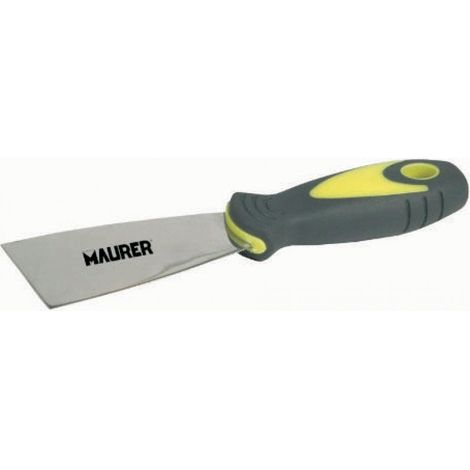 SPATOLA STUCCATORI MAURER INOX MM 60 M.GOMMA