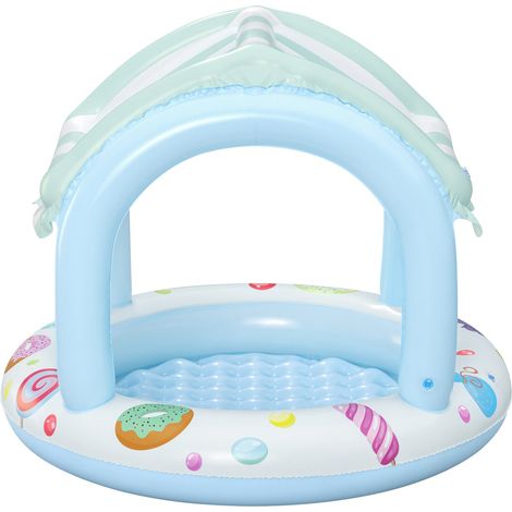 Bestway Planschbecken Sweet Shope mit Dach Ø 104 x 84 cm Quick-Up-Pool (1/3)
