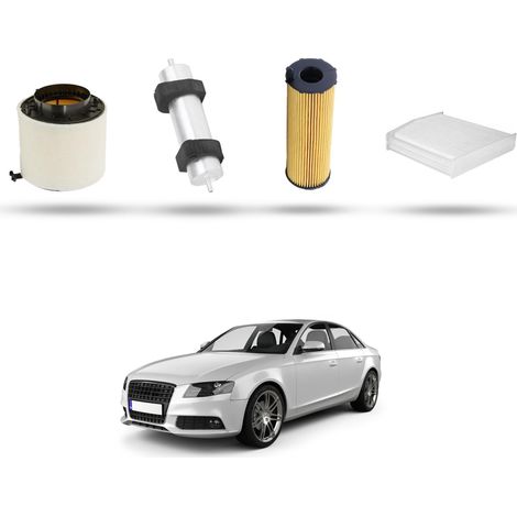 Kit Tagliando 4 filtri compatibile con Audi A4 (B8) 3.0 tdi 155kw dal 2008 al 2012 (1/5)