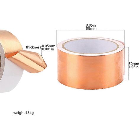 DIY-Reparatur von Kupferfolie mit leitfähigem Klebeband, kupferfarben (1/5)