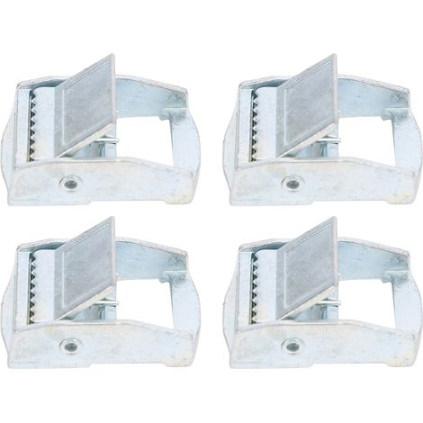 Boucle en alliage de Zinc 4 pièces pour sangle d'arrimage robuste, tendeur fixe, boucle à cliquet (25mm) (1/5)