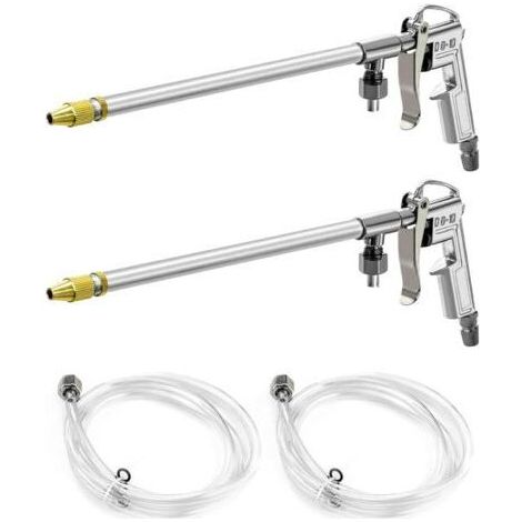 FENOPLASTICAPistolet de nettoyage pneumatique pour moteur - pour le nettoyage des compartiments moteur et des roues de voiture - 2 jeux, argent (1/4)