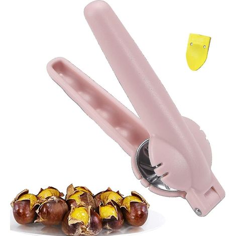 Coupe-châtaignes et ouvre-bouteille, en acier inoxydable 2 en 1, avec poignée antidérapante (1/5)
