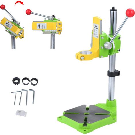 Support de Perceuse à Colonne —Support de Table de Dessus d'établi de Perceuse électrique Multifonction de Diamètre de Collier 38-43mm pour Atelier Industriel—Profondeur de Perçage Max 60mm (1/5)