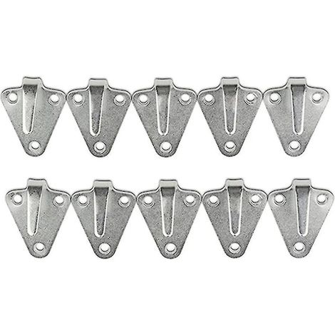Lot de 10 crochets étanches à trois trous pour bâche, crochets de fixation pour remorque, crochets en fer adaptés (1/5)