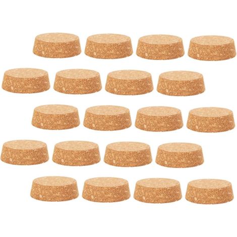 25 bouchons liège, 5,3x4,7x1,7 cm, naturels, pour vin et bière (1/5)