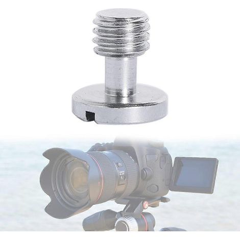 Vis à dégagement rapide pour appareil photo, filetage 3/8 pouce, tête plate, pour trépieds (1/4)