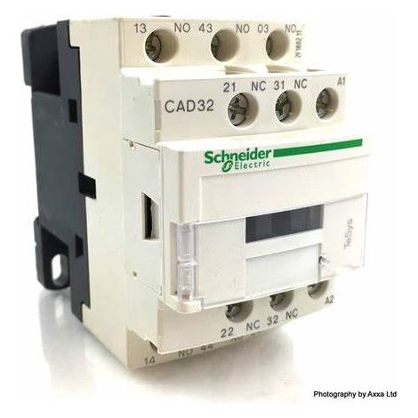Schneider CAD32P7 Contactor TeSys CAD32 3 F plus 2 O instantaneous 10 A 230 V AC