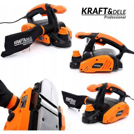 Pialla elettrica 230 V 1450 W Sacchetto raccoglipolvere 16.000 giri/min 0-3 mm Kraft&Dele (1/5)
