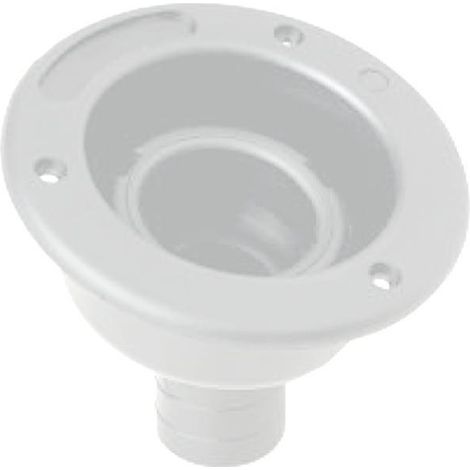 Bocchettone acqua corto Ø35mm bianco