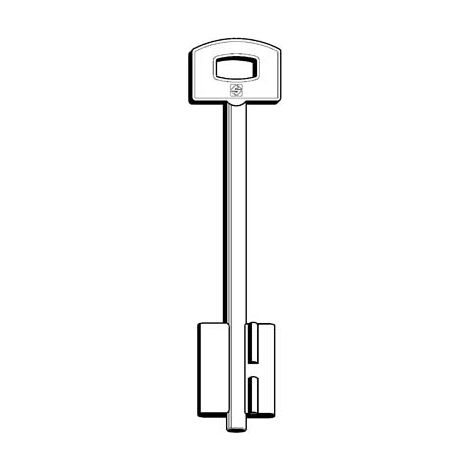 CHIAVE DOPPIA MAPPA SECUREMME 5SCM12 SILCA - OTTONE NICHELATO- 5 pezzi