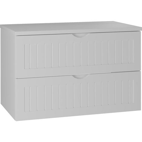 Mueble bajo lavabo 80cm encimera Soline Blanco (1/5)