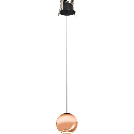 Suspension Sphérique Bora 8,5 W 36° 3000 K Or Rose - Spot Led Plafonnier À Rendu Des Couleurs Élevé (Irc 93) - Beneito & Faure (1/5)