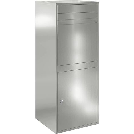 Vidaxl – Boîte de dépôt de colis étanche en acier – Dimensions 47,5 x 38 x 59 cm – Accès sécurisé avec serrure à pêne dormant