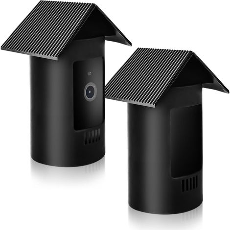 Lot de 2 coques de protection en silicone étanches pour caméra Ring Stick Up Cam Battery/Plug-in - Protection en silicone avec toit - Protection UV et pluie pour l'intérieur et l'extérieur (1/5)