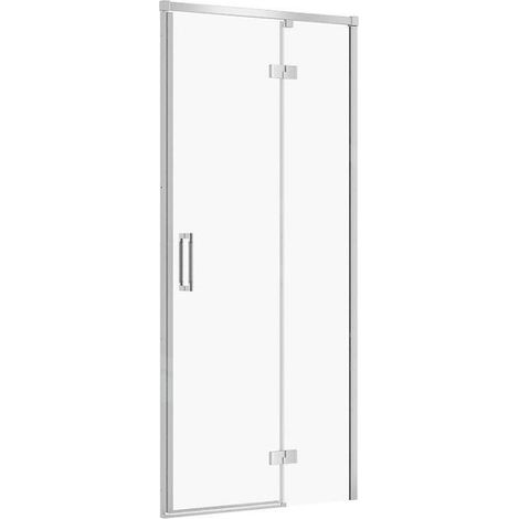 Cersanit Larga - Porte de douche 90x195 cm, droite, chrome/verre clair S932-116 (1/2)