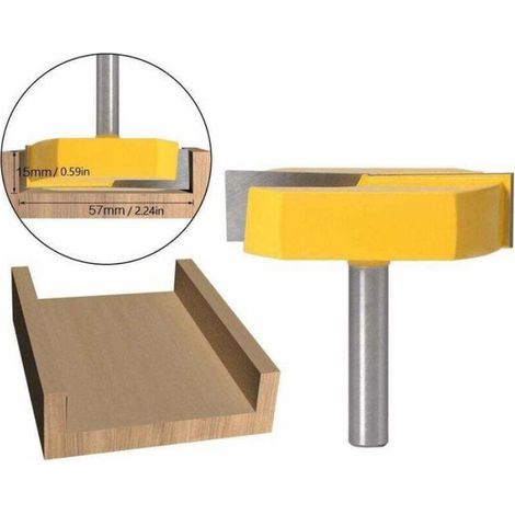 1 Fraise de queue, 8x57 mm, Alliage YG6, Acier au carbone, Rabotage bois (1/4)