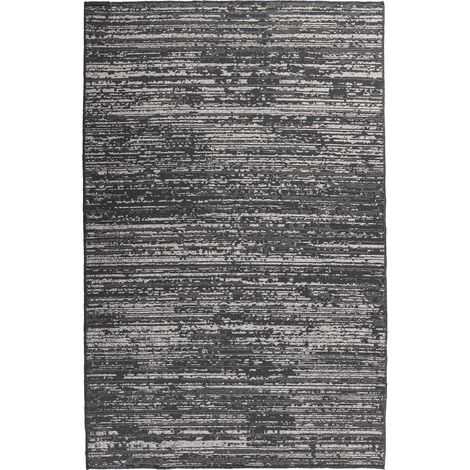 Tappeto moderno Kalea 100 in grigio con effetto rilievo (1/4)
