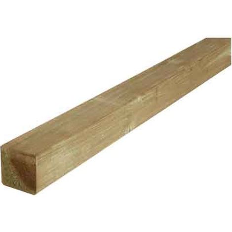 PIQUET CARRÉ EN BOIS 7x7x135 cm